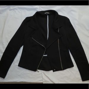 Express Black Moto Jacket - Size S